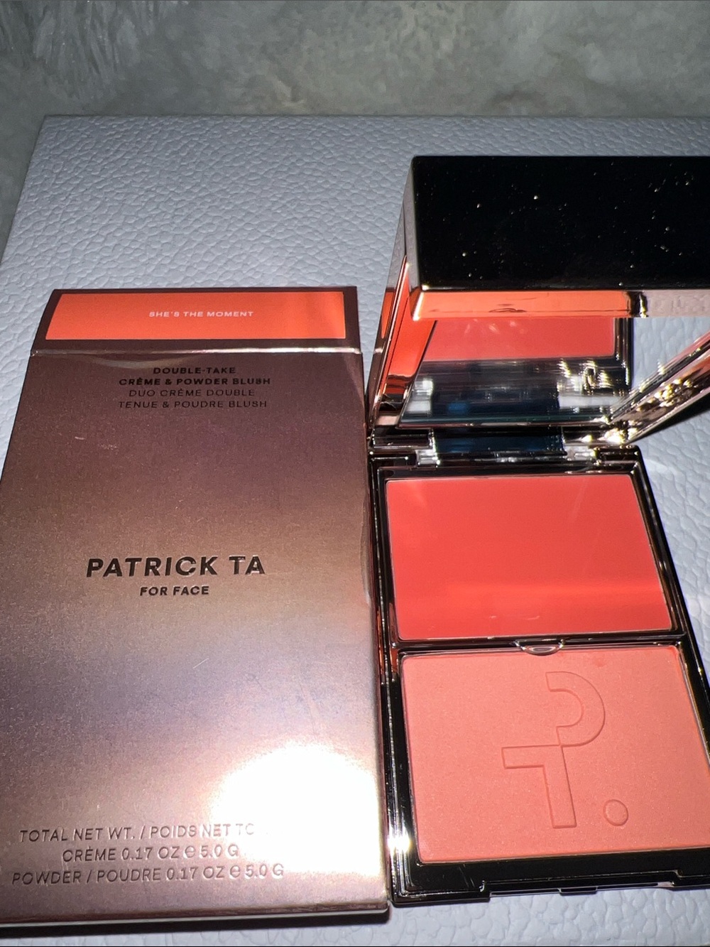 Patrick Ta Double Take Creme & Powder Blush: She’s the moment ( golden peach)